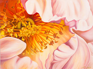 Into the Heart of God - Rose Flower Oil Painting