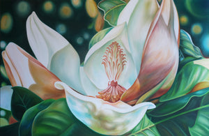 Spirit - Magnolia Flower Oil Painting