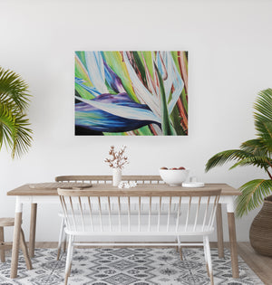 Ikaika - Traveler Palm Flower Oil Painting