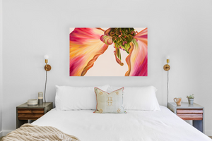 Winged One - Rose Flower Oil Painting