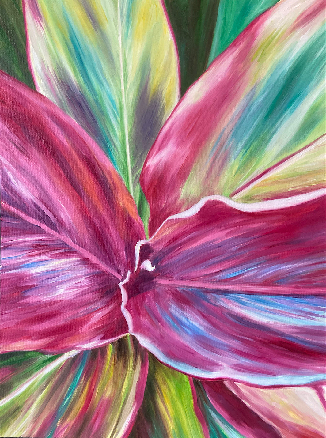 Big Island Beauty - Flower Oil Painting