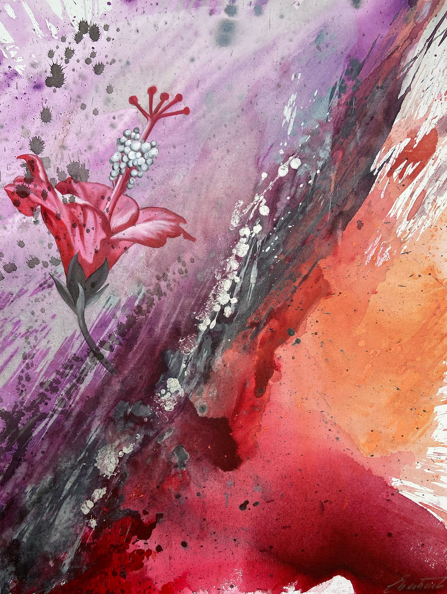 Exploding oil Painting