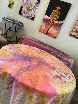 SOFTLY  90" Round Tablecloth