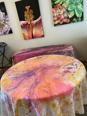 SOFTLY  90" Round Tablecloth