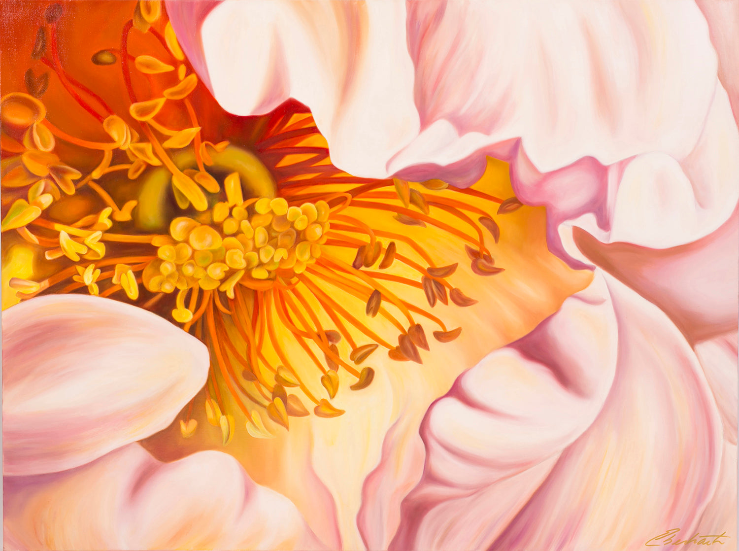 Heart of God - Close-up Rose Painting