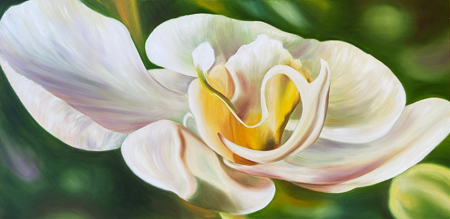 Perspective - flower oil painting