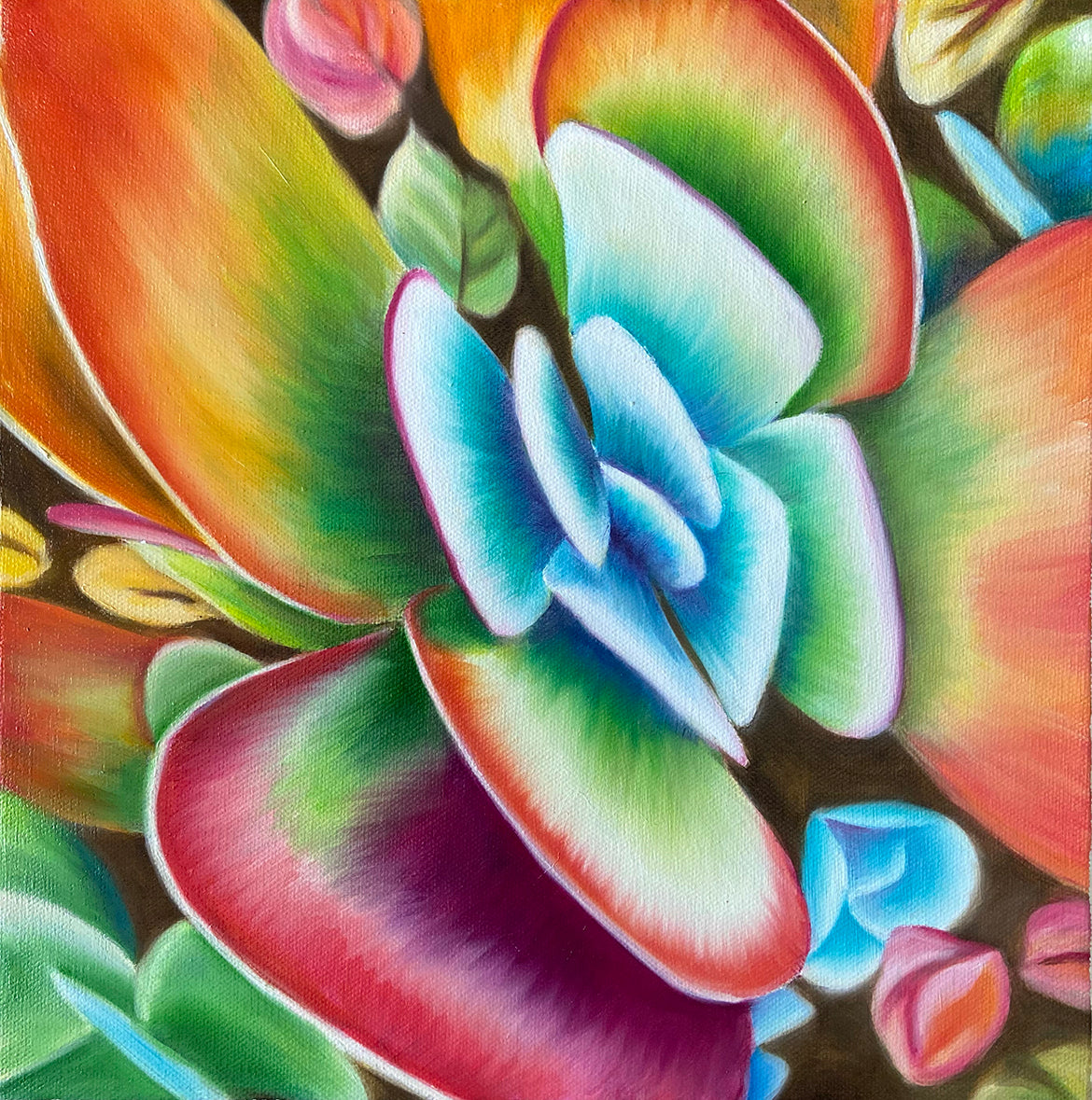 Garden Path - Flower Oil Painting