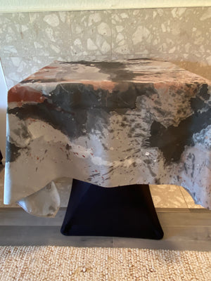 SILVER  70" Square Tablecloth