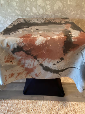 SILVER  70" Square Tablecloth