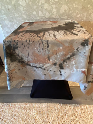SILVER  70" Square Tablecloth