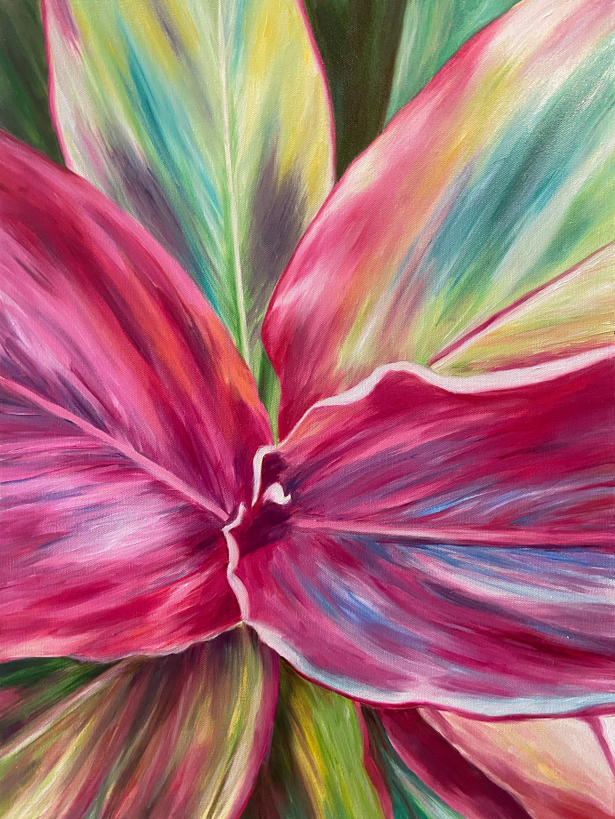 Big Island Beauty - Flower Oil Painting