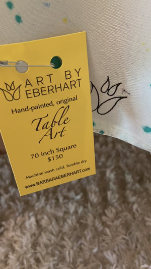 BLUEBLACK  70" Square Tablecloth