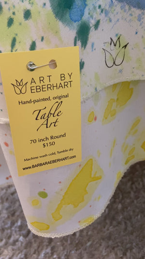 GREENBLUE 70" Round Tablecloth