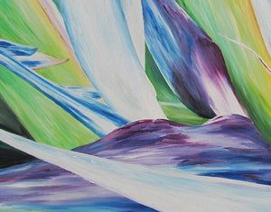 Ikaika - Traveler Palm Flower Oil Painting