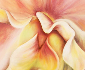 Offering - Orchid Flower Oil Painting