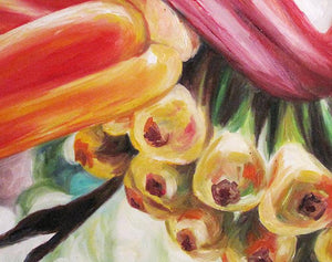 Ula’ula - Heliconia Flower Oil Painting