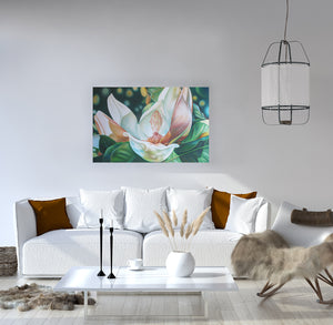 Spirit - Magnolia Flower Oil Painting