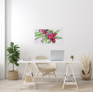 The Gift - Bromeliad Flower Oil Painting